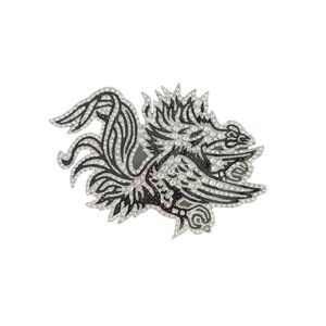 University Of Carolina Gamecocks Bling  Emblem Adhesive Decal 6x4 Gemstones